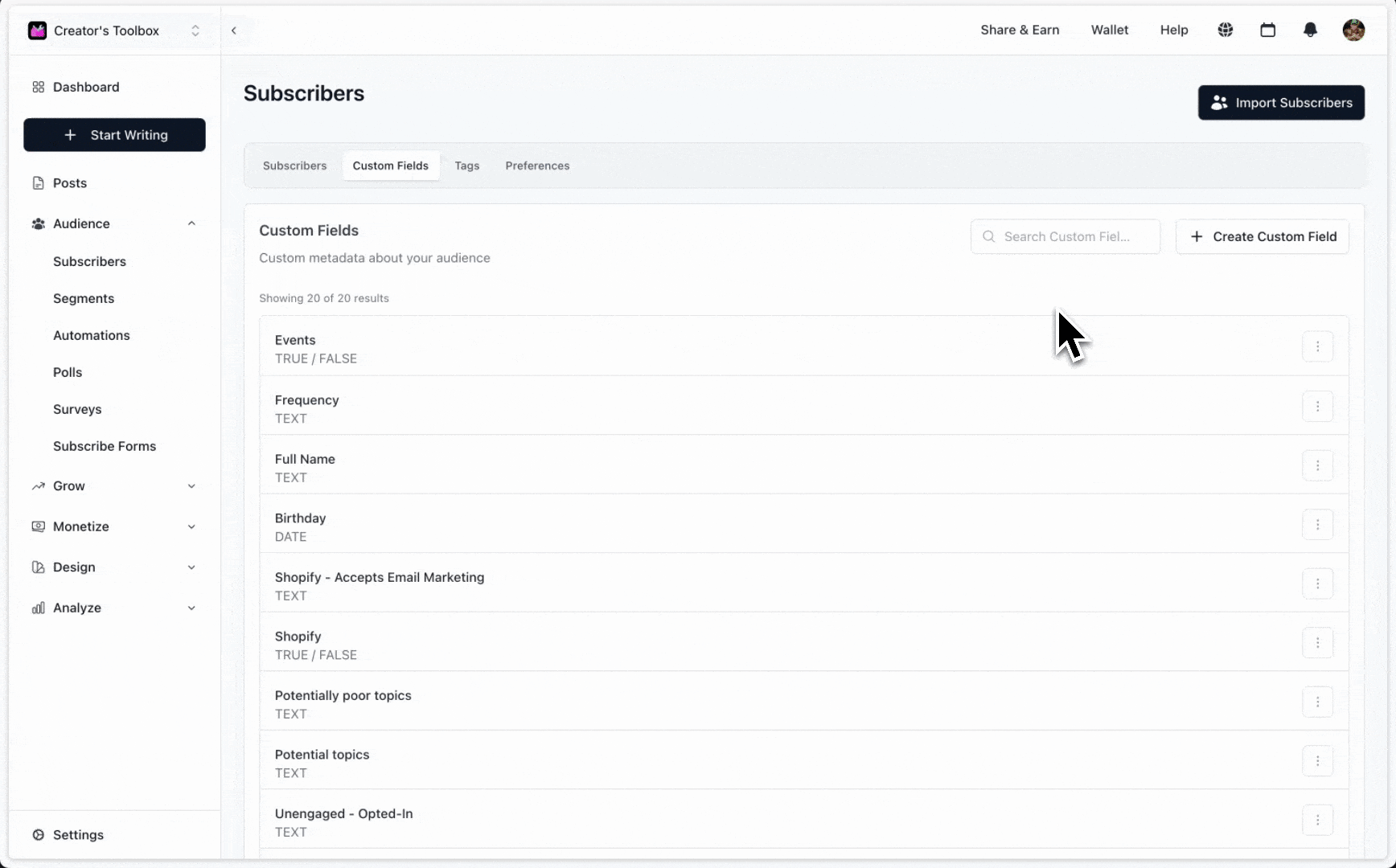 Smarter Segments & Custom Fields